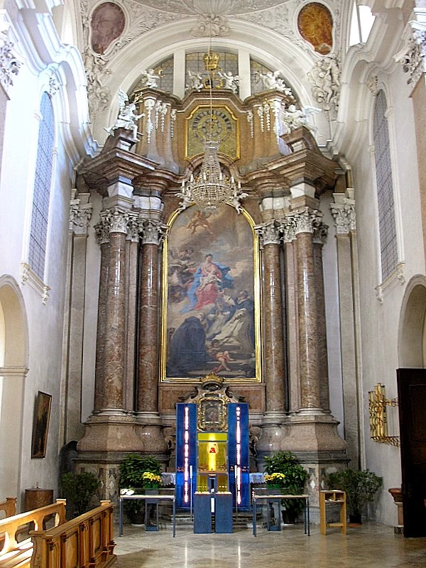 Madonna con il Bambino e Santi, 1721, chiesa dell'Abbazia di San Magno da Füssen